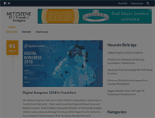 Tablet Screenshot of netzszene.de